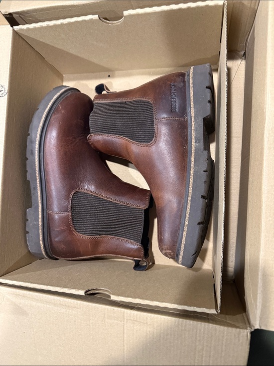 Birkenstock Shoes - Birkenstock Women's Brown Leather Chelsea Ankle Boots